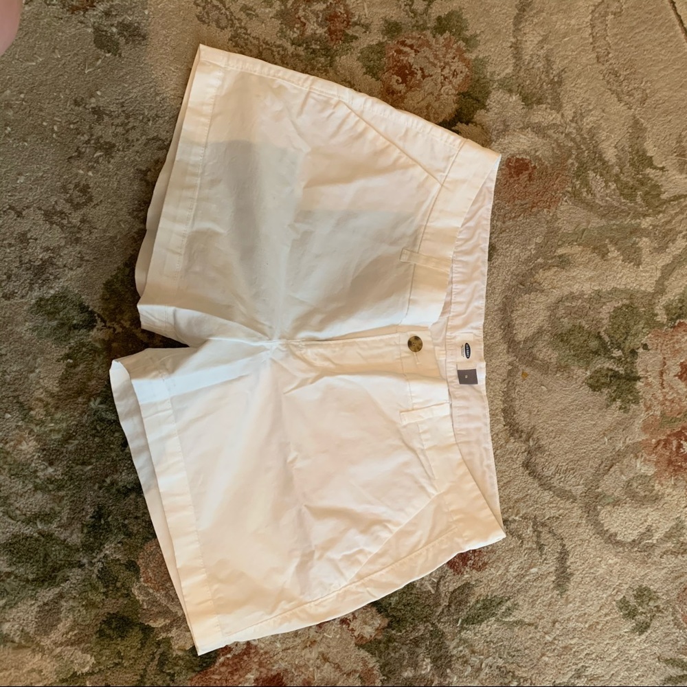 Old Navy White Linen Shorts 3.5” inseam